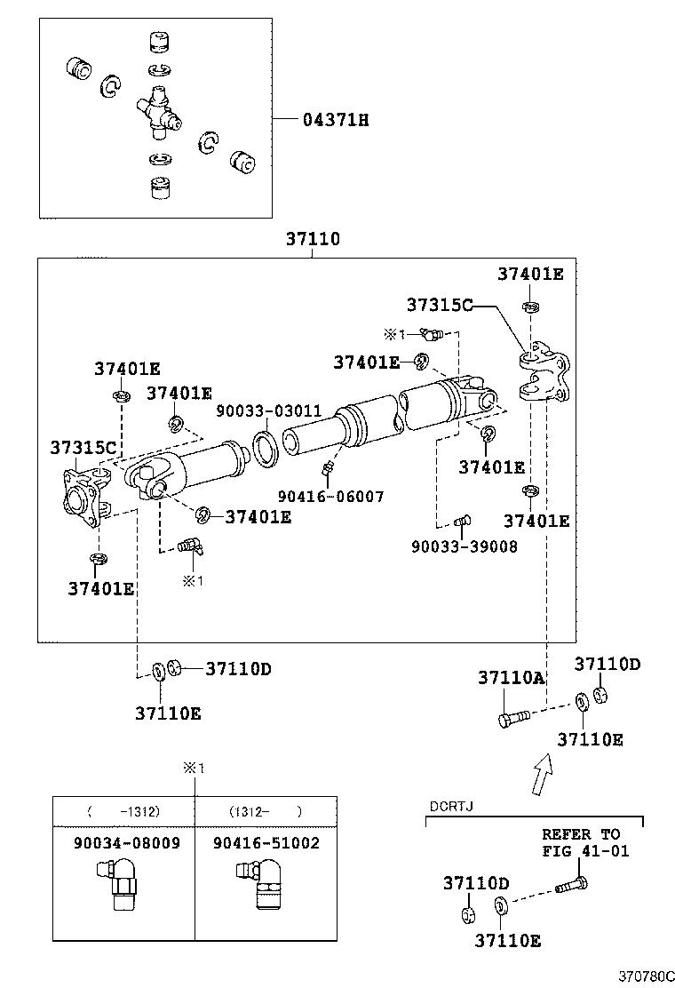  DYNA |  PROPELLER SHAFT UNIVERSAL JOINT