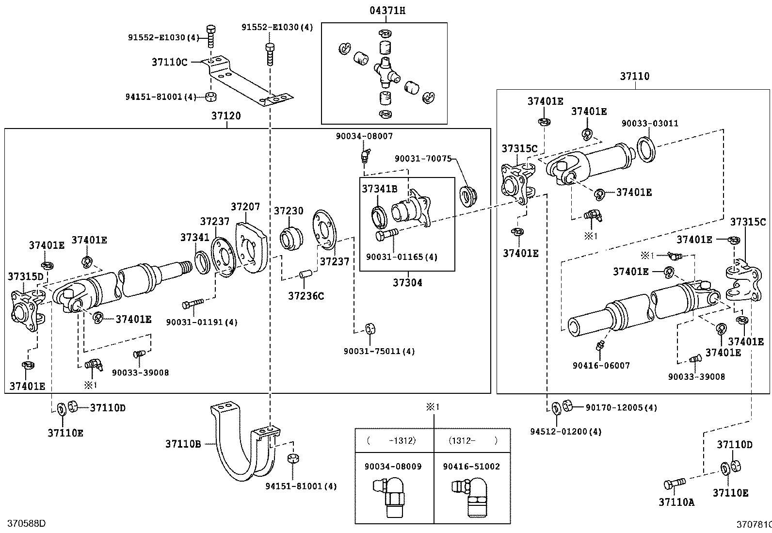  DYNA |  PROPELLER SHAFT UNIVERSAL JOINT