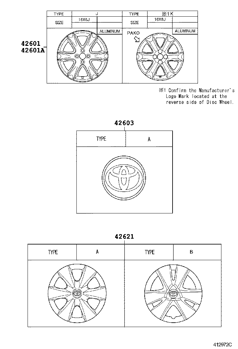  YARIS ASIA |  DISC WHEEL WHEEL CAP
