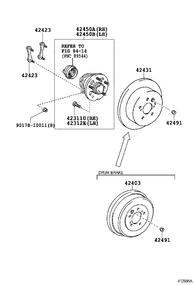  NOAH |  REAR AXLE SHAFT HUB