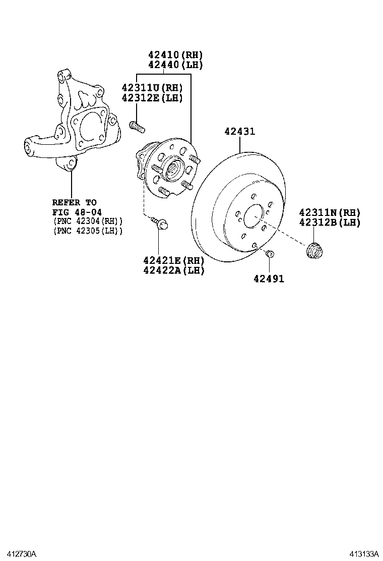  HIGHLANDER CHINA |  REAR AXLE SHAFT HUB