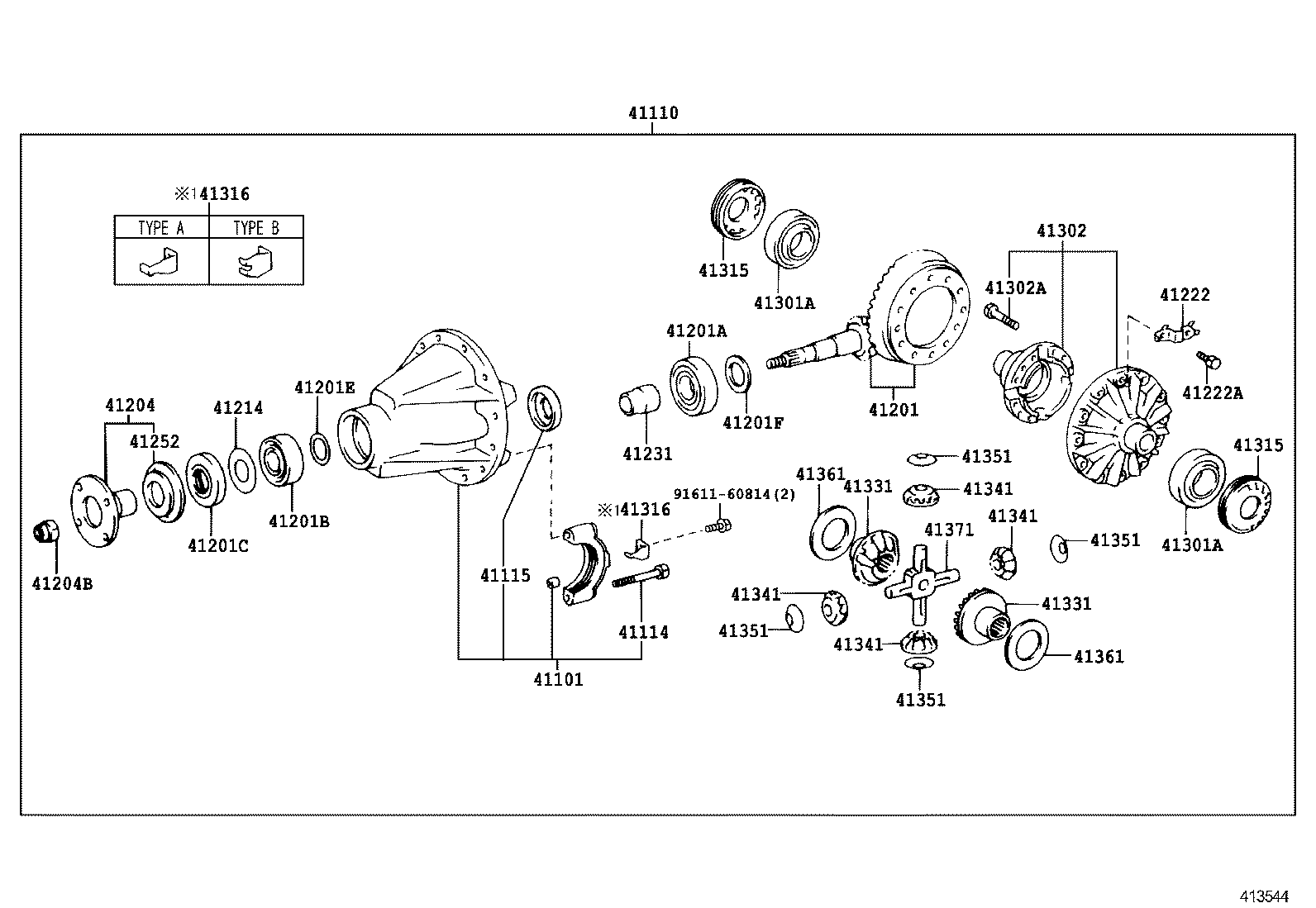  DYNA |  REAR AXLE HOUSING DIFFERENTIAL