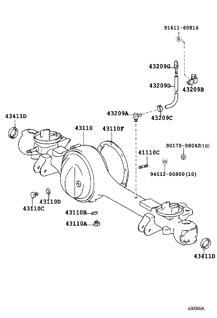 LAND CRUISER 70 |  FRONT AXLE HOUSING DIFFERENTIAL
