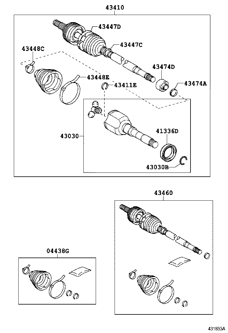  AURIS UKP |  FRONT DRIVE SHAFT