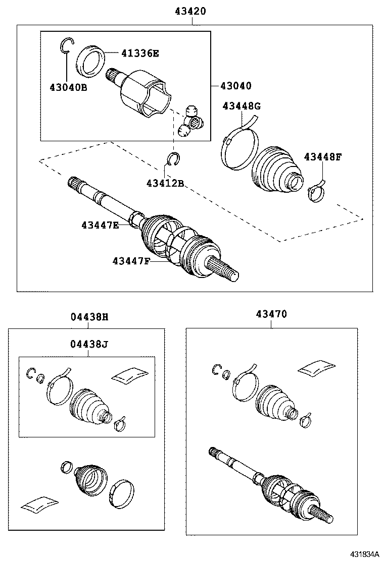  AURIS UKP |  FRONT DRIVE SHAFT