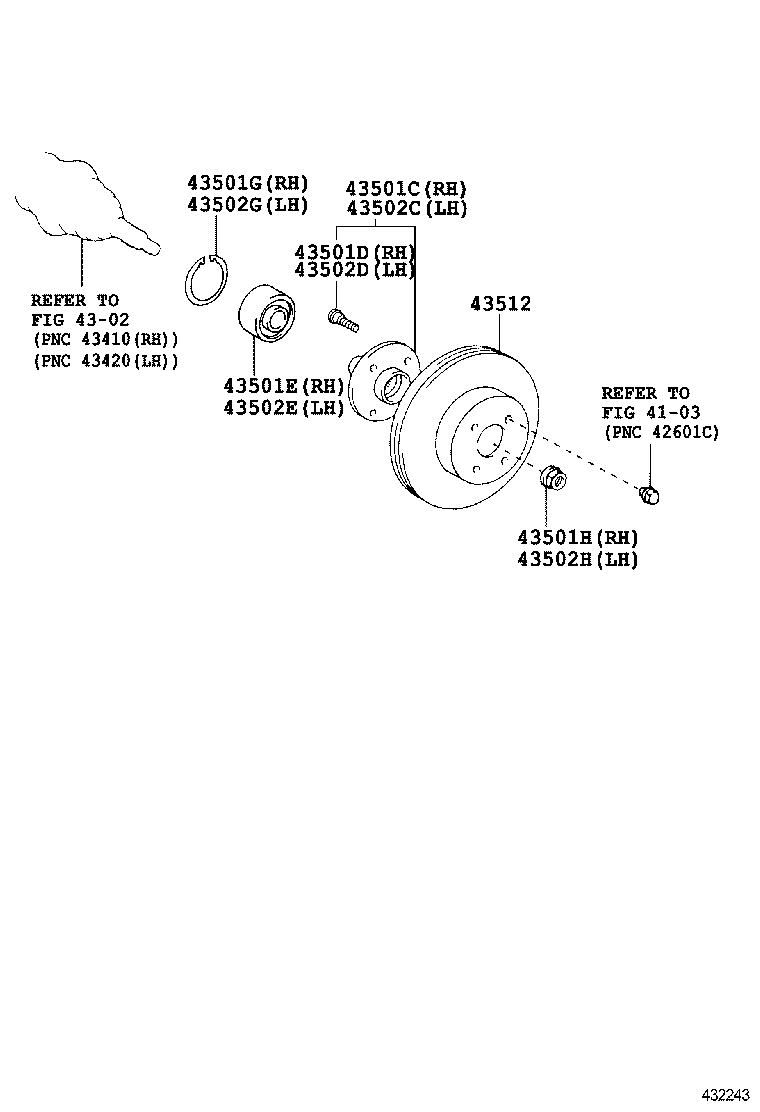  YARIS ASIA |  FRONT AXLE HUB