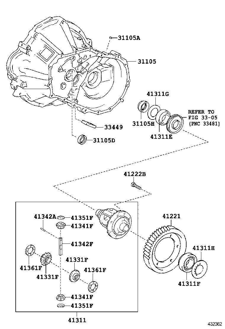  VIOS CHINA |  FRONT AXLE HOUSING DIFFERENTIAL
