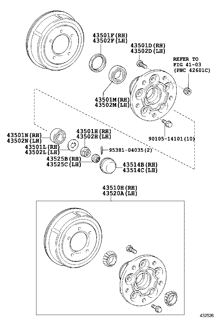  DYNA |  FRONT AXLE HUB