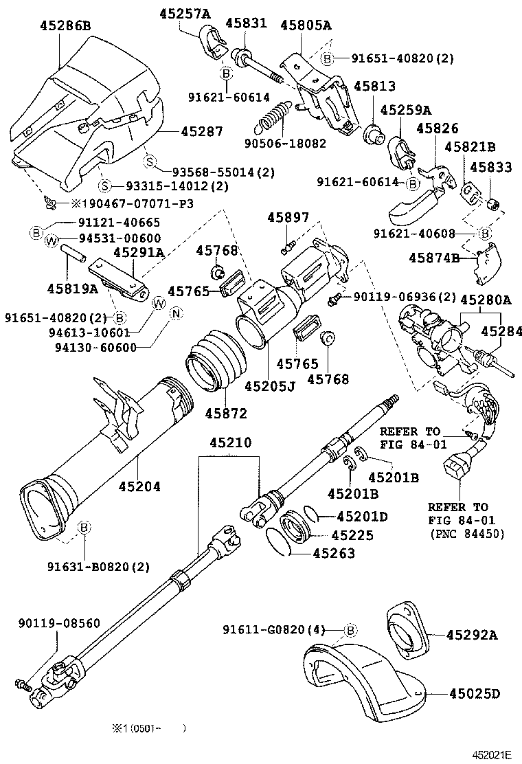  COASTER |  STEERING COLUMN SHAFT