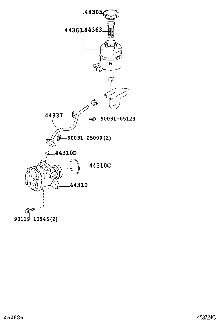  DYNA |  VANE PUMP RESERVOIR POWER STEERING