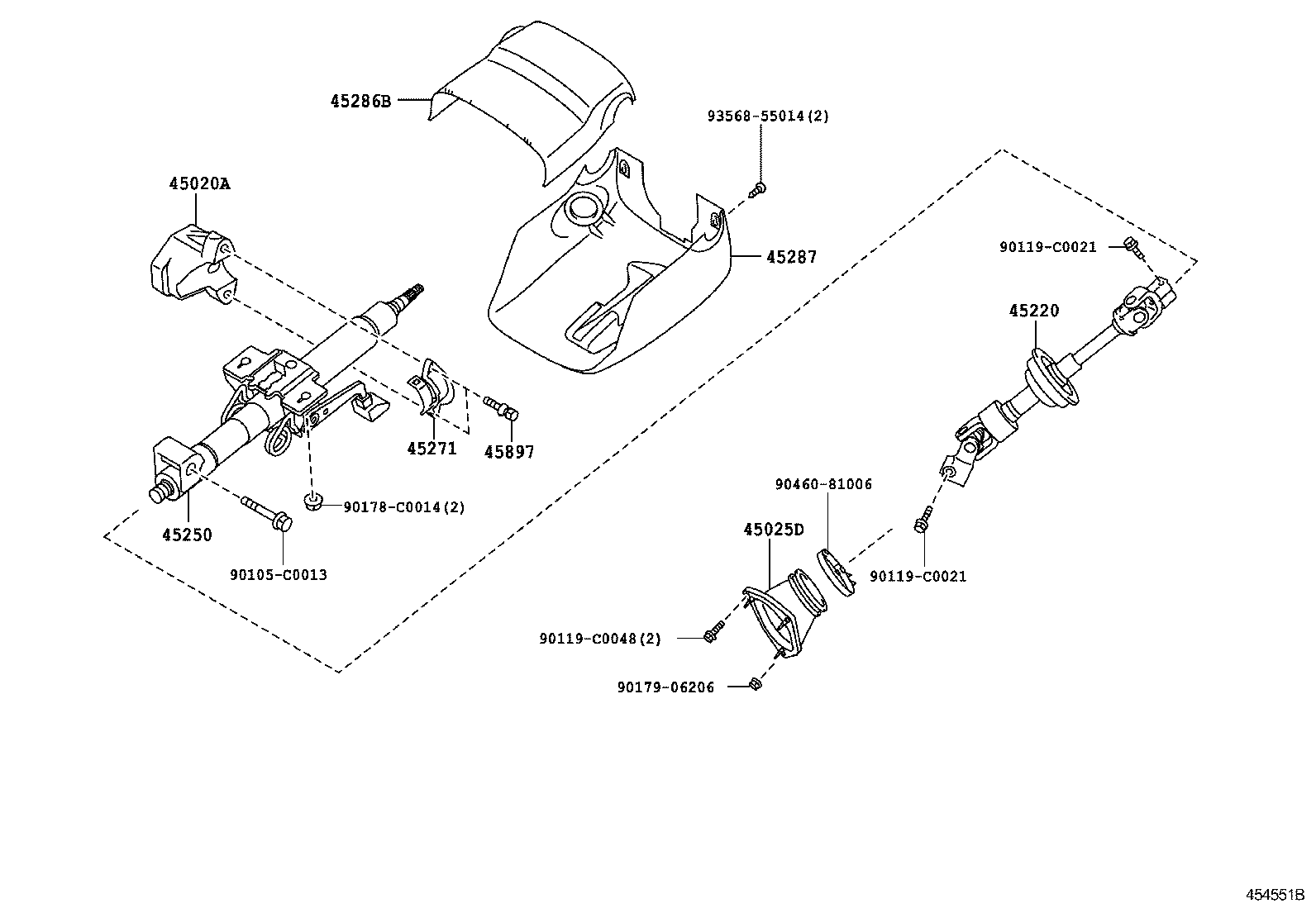  CAMRY CHINA |  STEERING COLUMN SHAFT