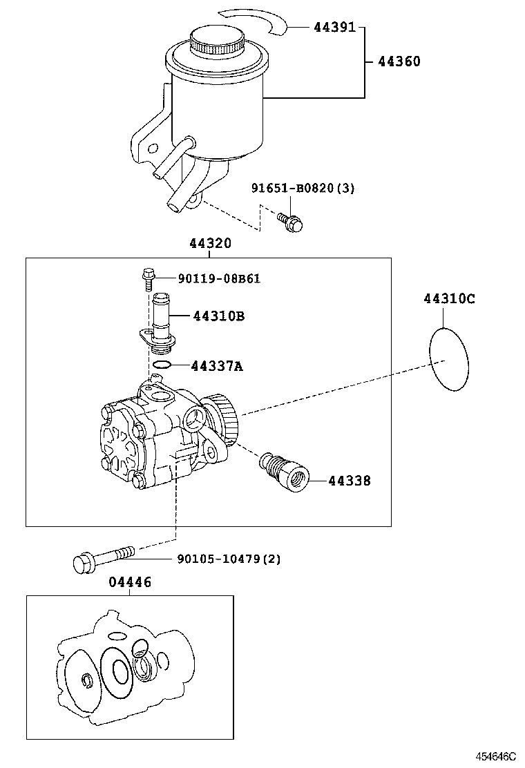  COASTER |  VANE PUMP RESERVOIR POWER STEERING