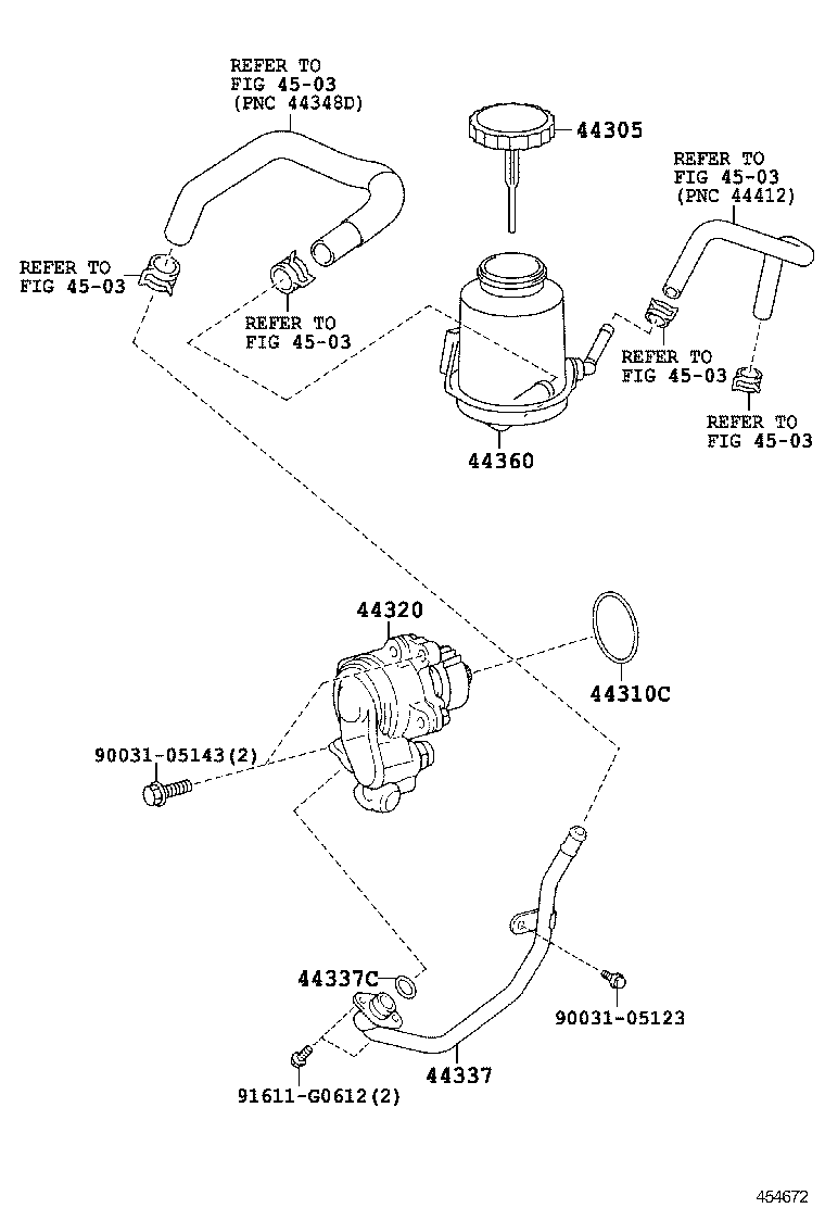  DYNA |  VANE PUMP RESERVOIR POWER STEERING