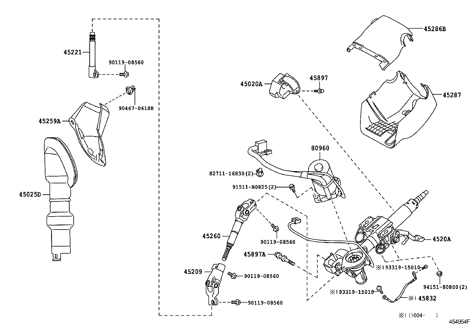  NOAH |  STEERING COLUMN SHAFT