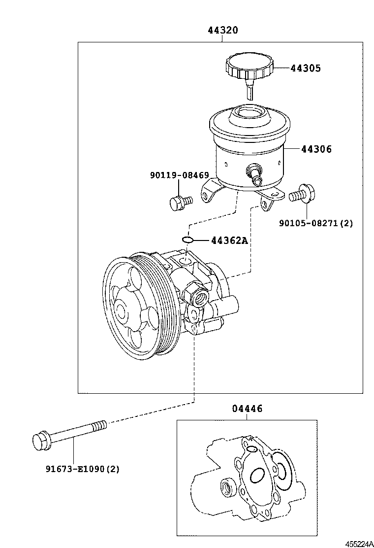  CROWN COMFORT |  VANE PUMP RESERVOIR POWER STEERING