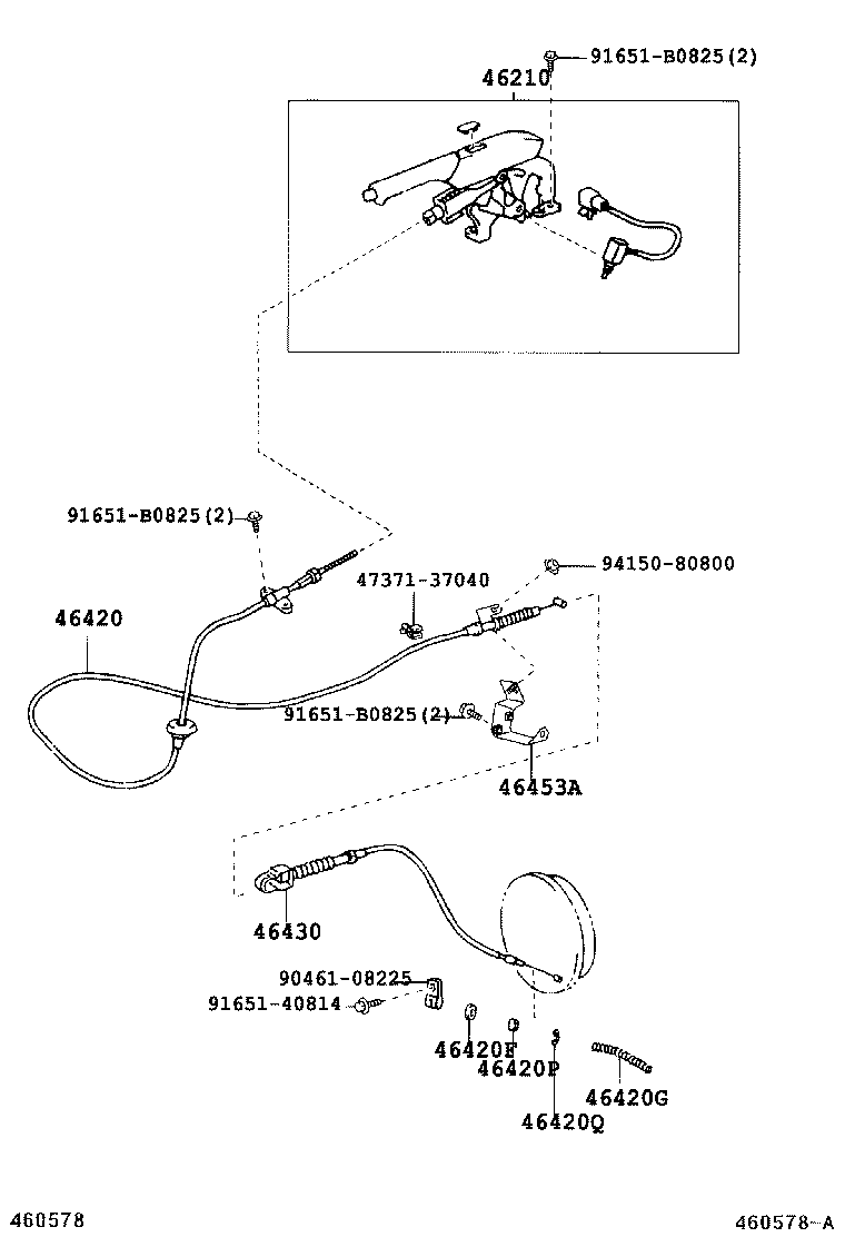  DYNA |  PARKING BRAKE CABLE