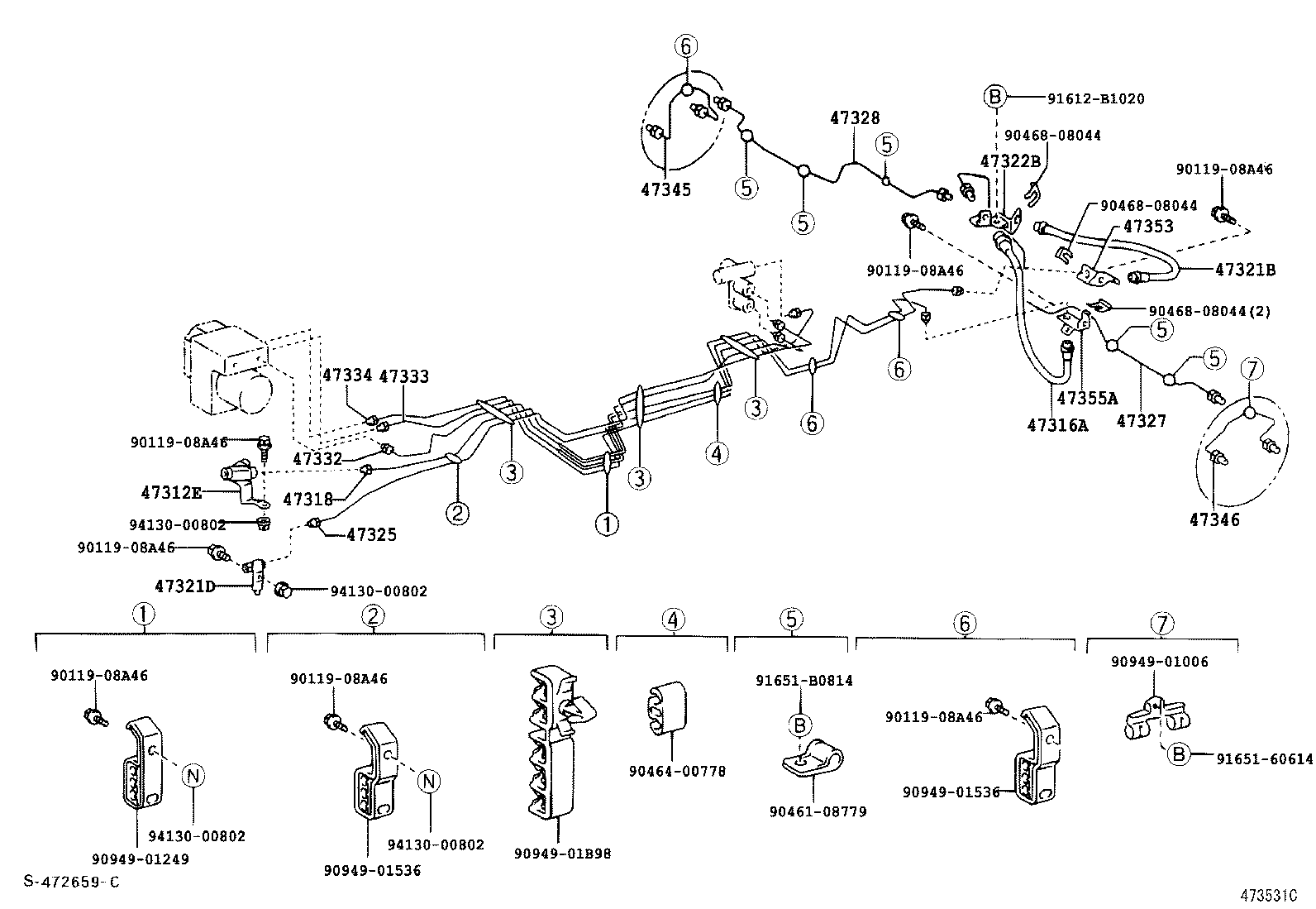 COASTER |  BRAKE TUBE CLAMP