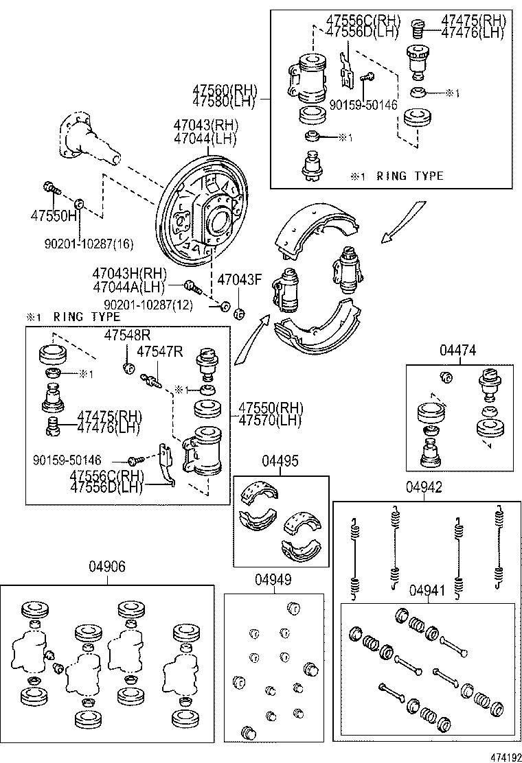  COASTER |  REAR DRUM BRAKE WHEEL CYLINDER BACKING PLATE