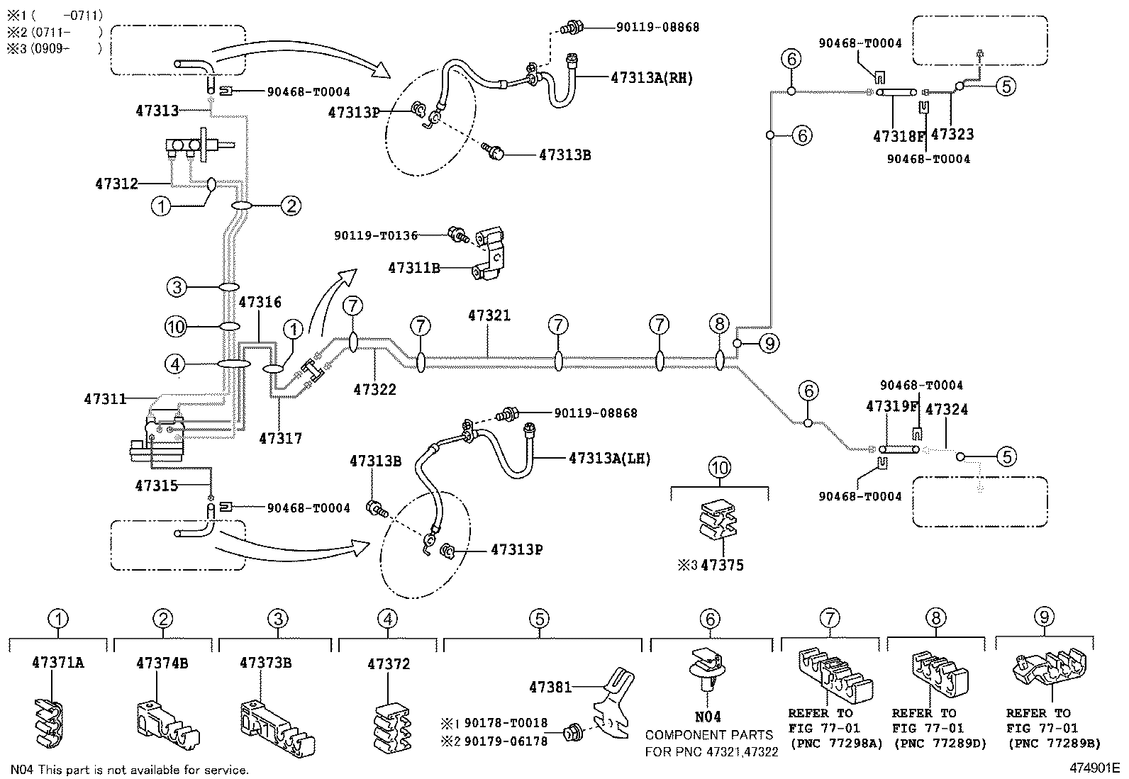  YARIS ASIA |  BRAKE TUBE CLAMP