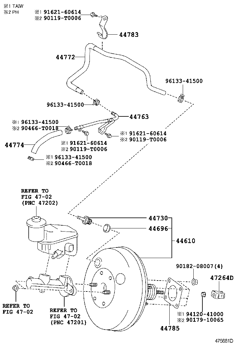  YARIS ASIA |  BRAKE BOOSTER VACUUM TUBE