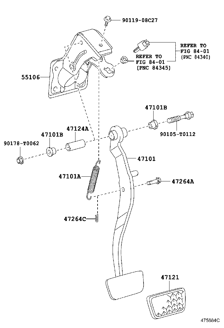  INNOVA KIJANG INNOVA |  BRAKE PEDAL BRACKET