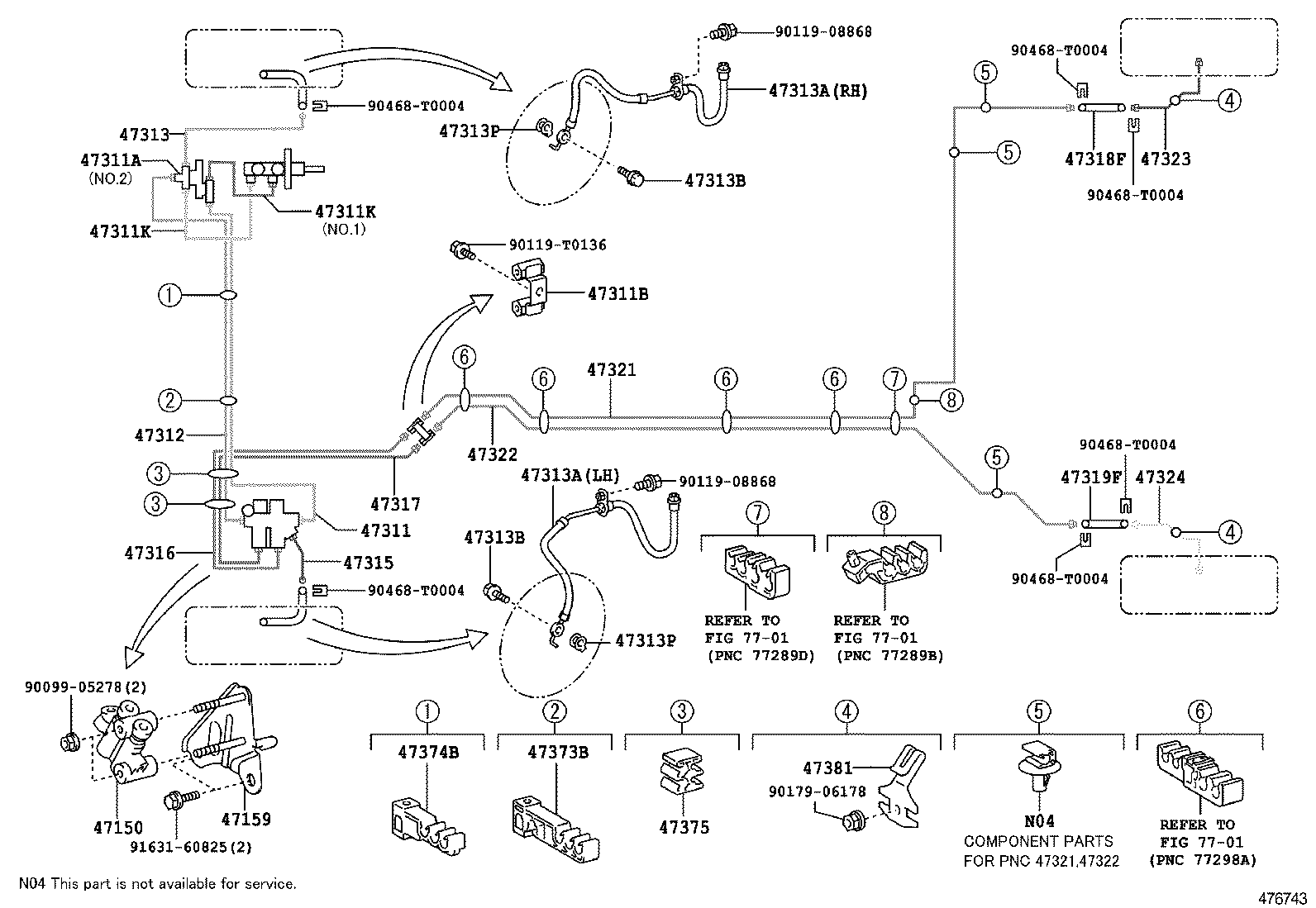  YARIS ASIA |  BRAKE TUBE CLAMP
