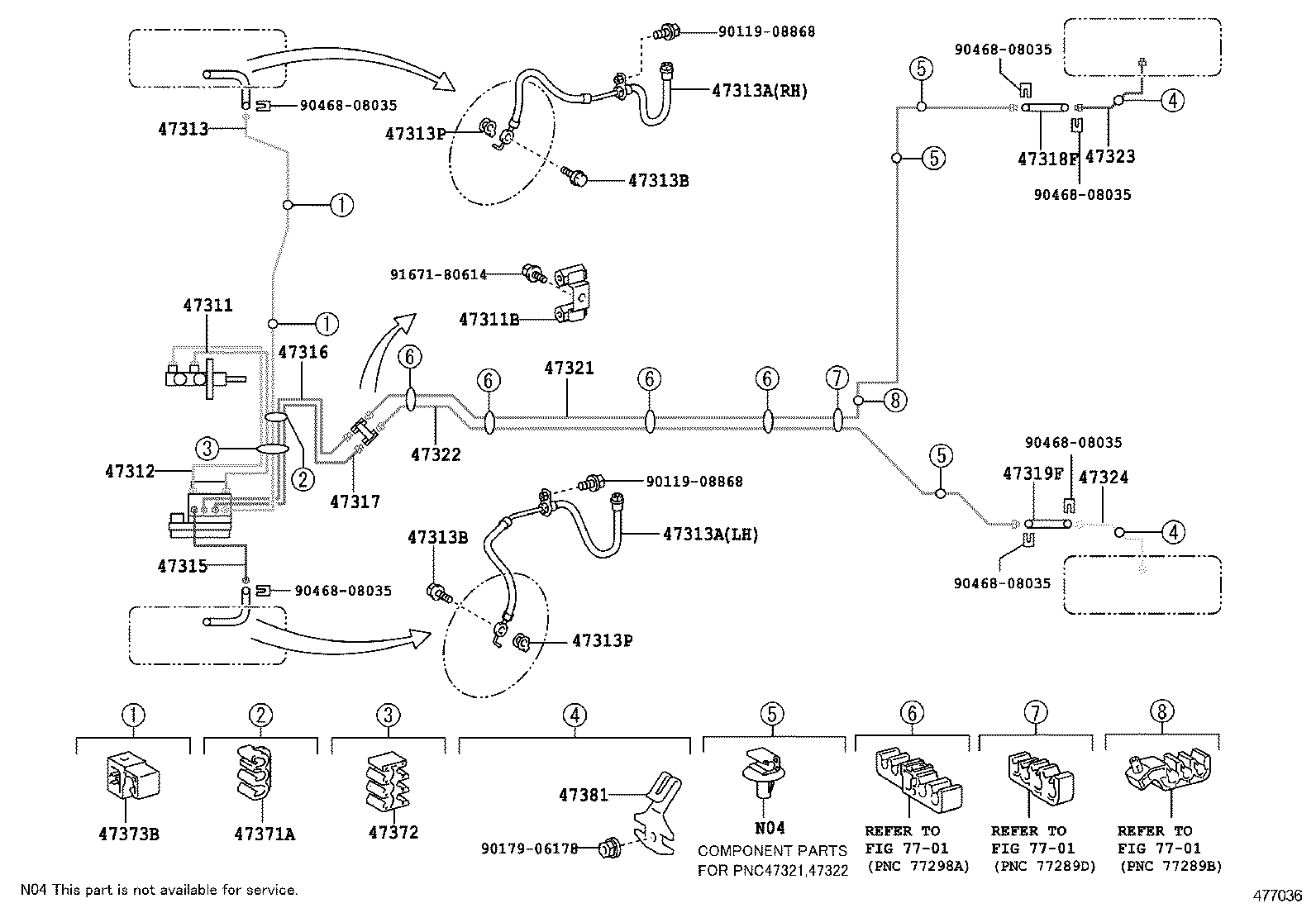  YARIS ASIA |  BRAKE TUBE CLAMP