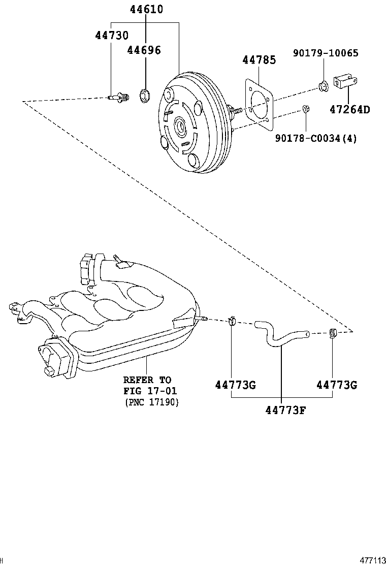  CROWN CHINA |  BRAKE BOOSTER VACUUM TUBE