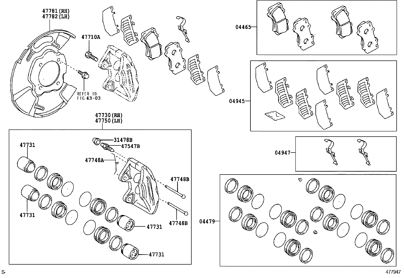  FORTUNER |  FRONT DISC BRAKE CALIPER DUST COVER