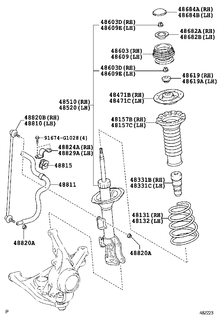  YARIS ASIA |  FRONT SPRING SHOCK ABSORBER