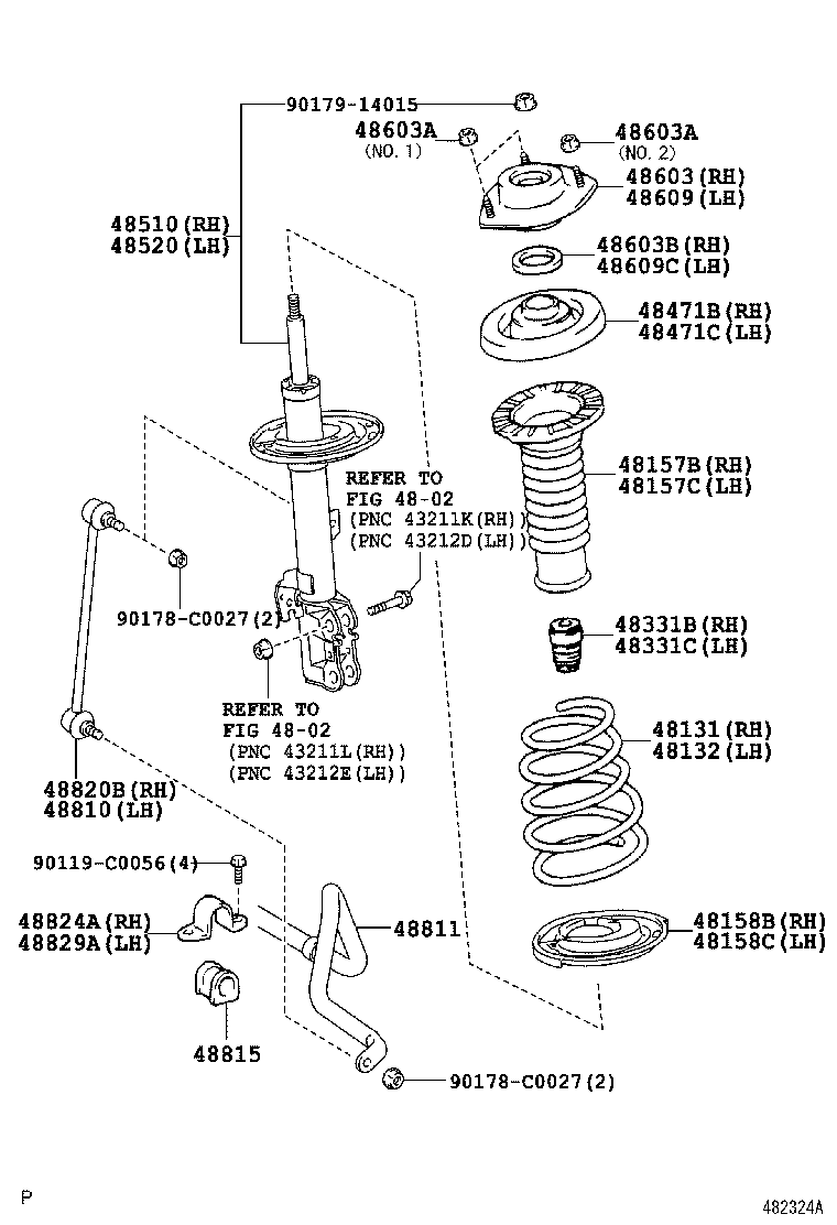  CAMRY CHINA |  FRONT SPRING SHOCK ABSORBER
