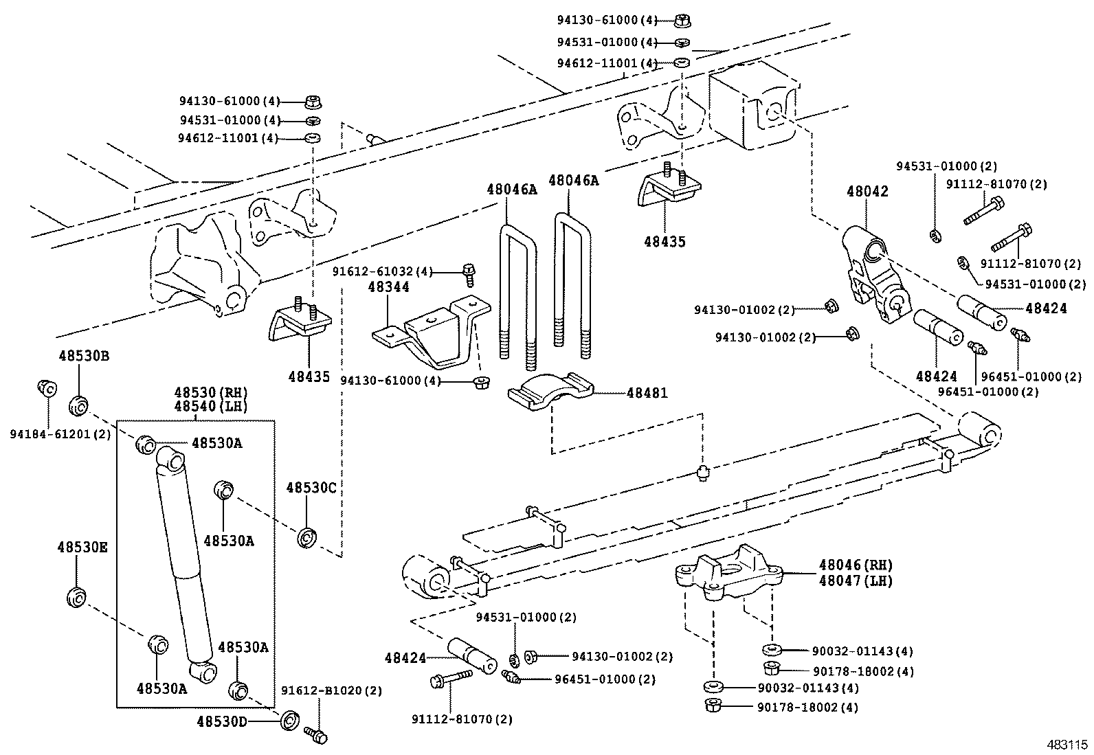  DYNA |  REAR SPRING SHOCK ABSORBER