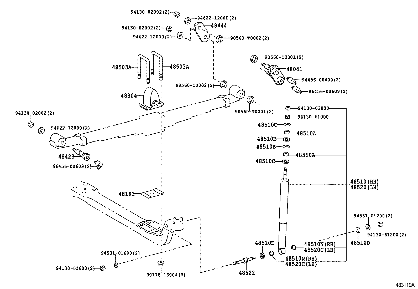  DYNA |  FRONT SPRING SHOCK ABSORBER