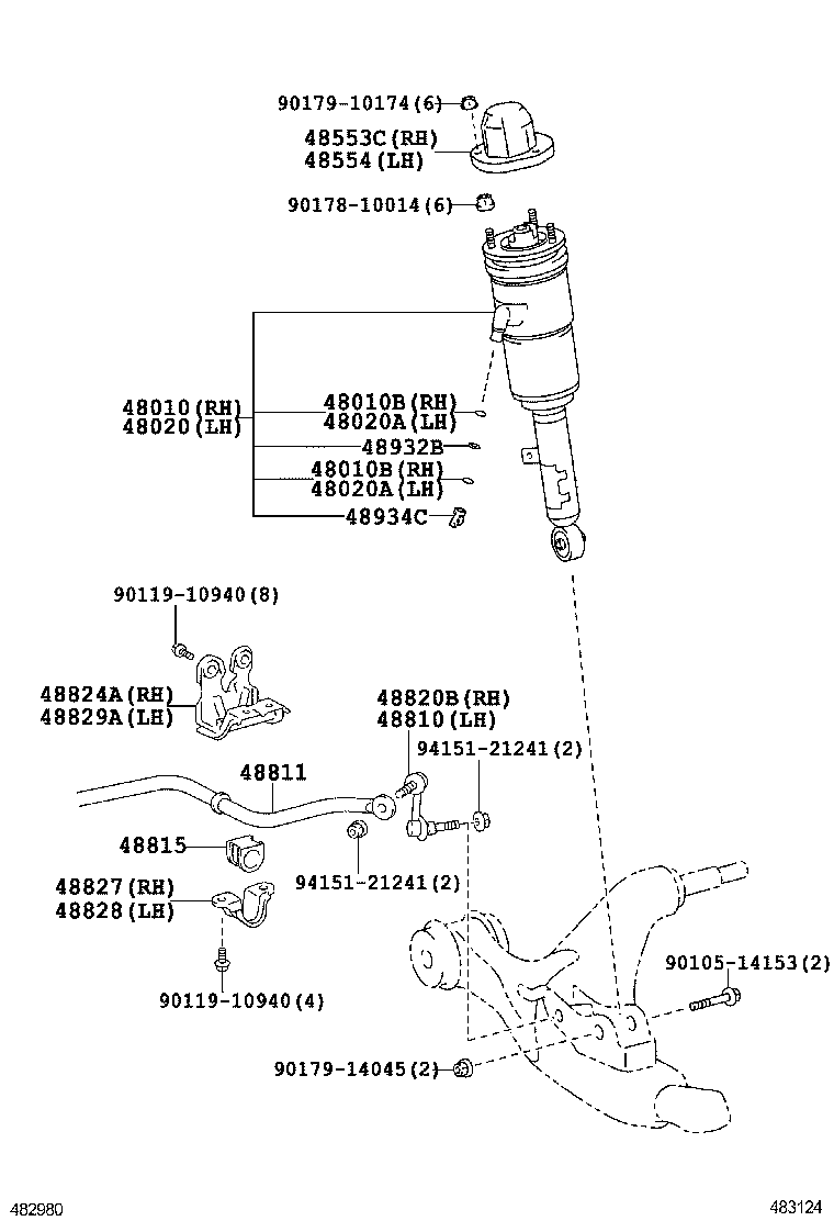 CROWN CHINA |  FRONT SPRING SHOCK ABSORBER