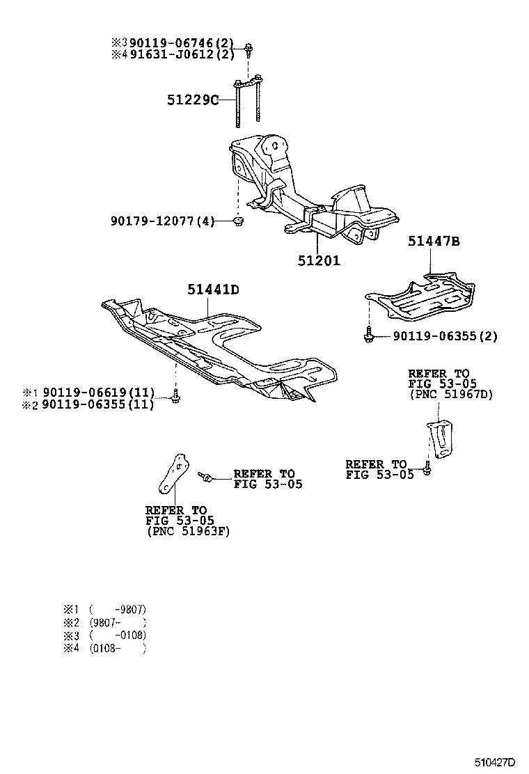  CROWN COMFORT |  SUSPENSION CROSSMEMBER UNDER COVER
