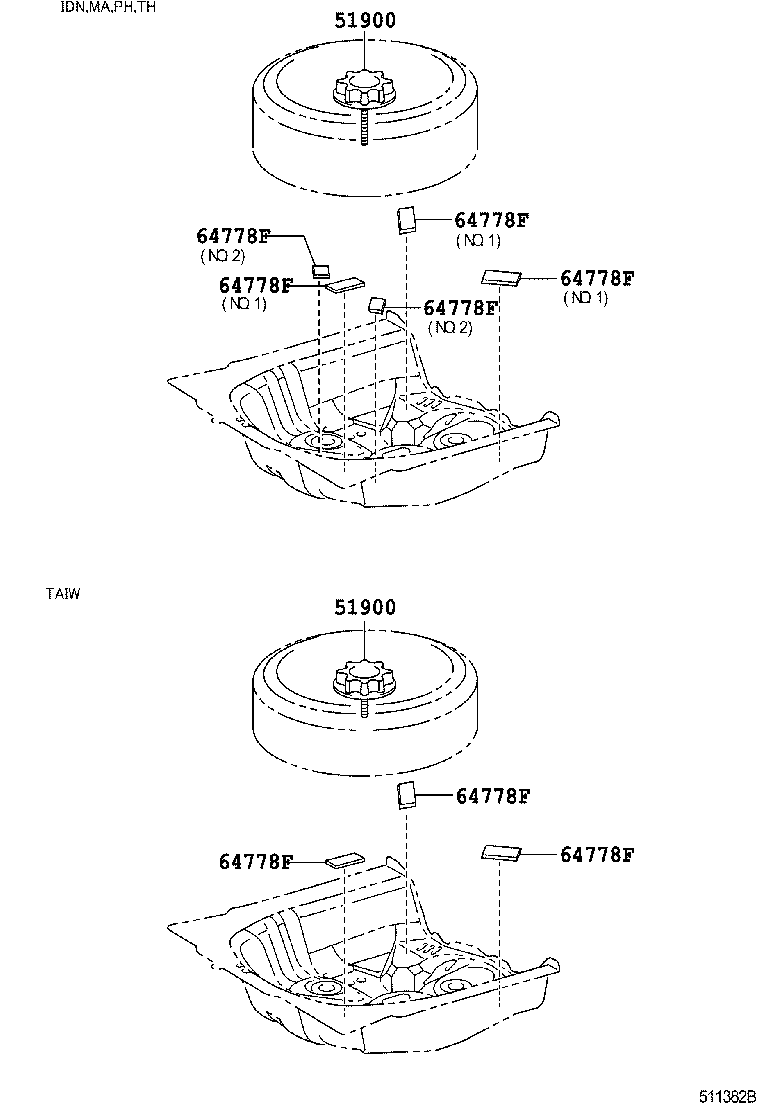  YARIS ASIA |  SPARE WHEEL CARRIER