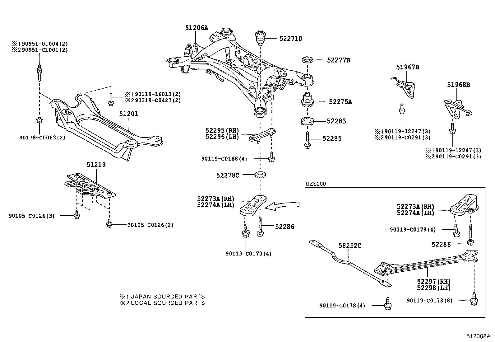  CROWN CHINA |  SUSPENSION CROSSMEMBER UNDER COVER