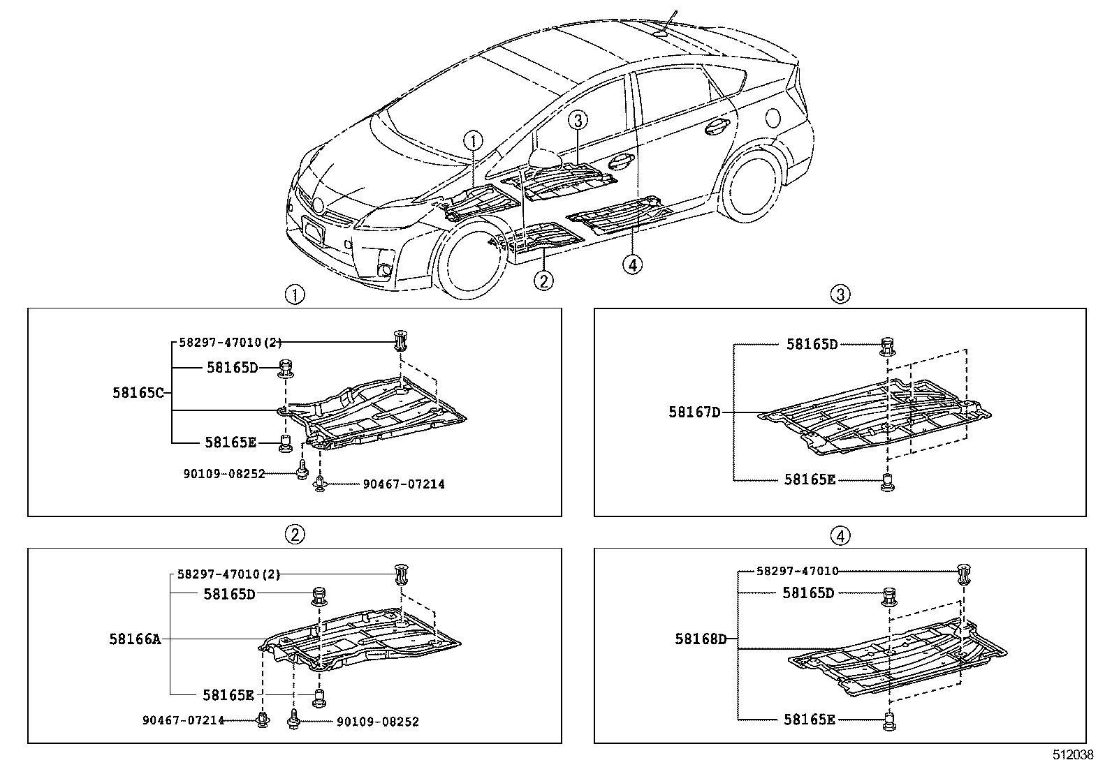  PRIUS CHINA |  SUSPENSION CROSSMEMBER UNDER COVER