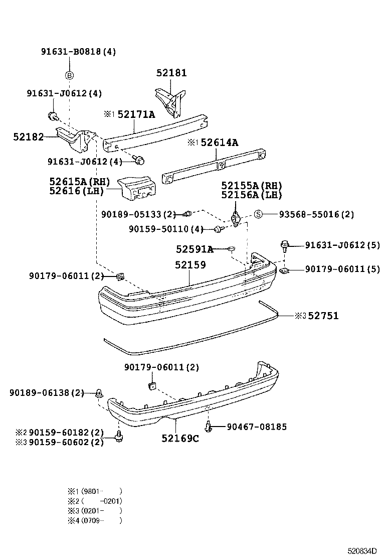 CROWN COMFORT |  REAR BUMPER BUMPER STAY