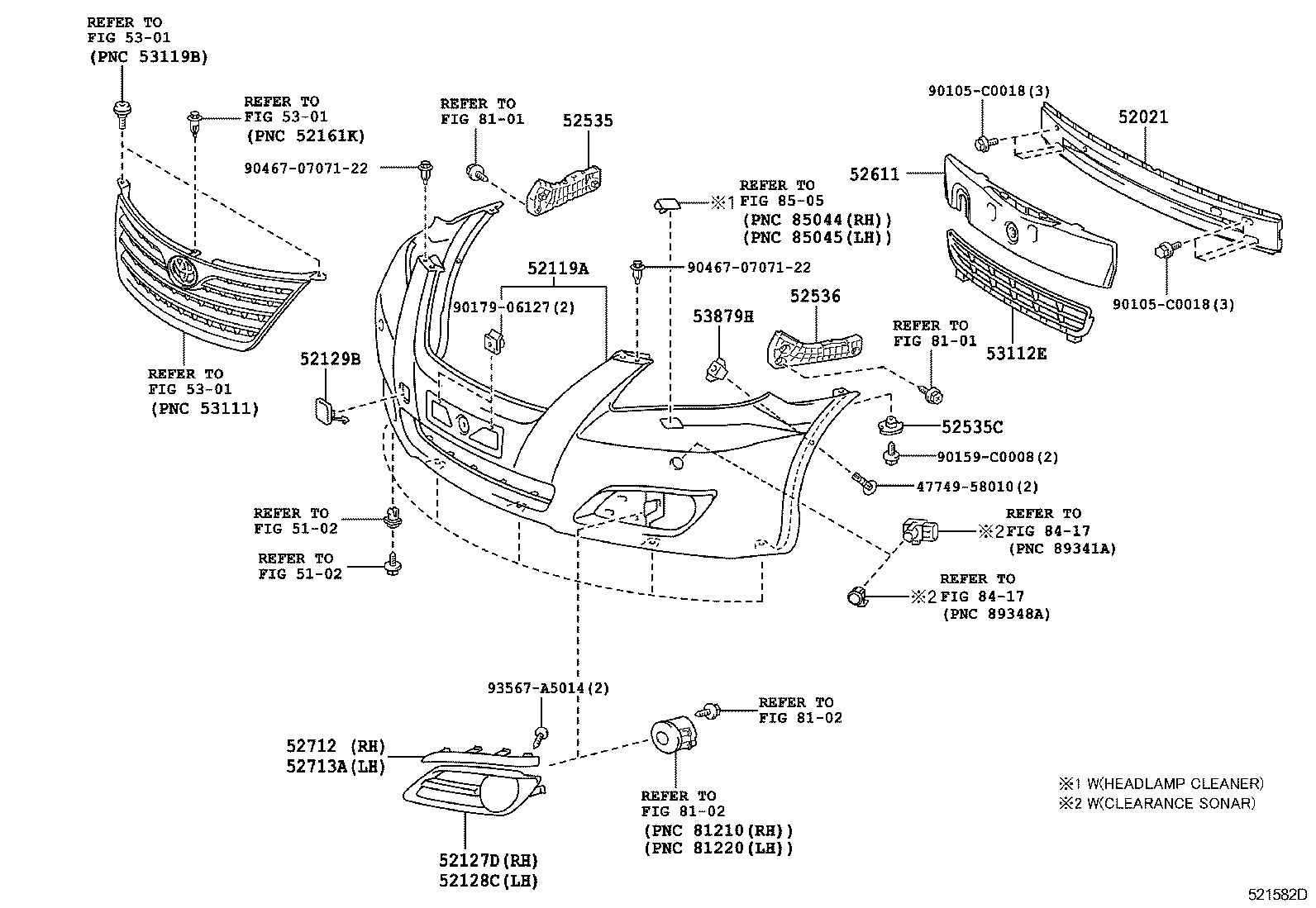  CAMRY CHINA |  FRONT BUMPER BUMPER STAY