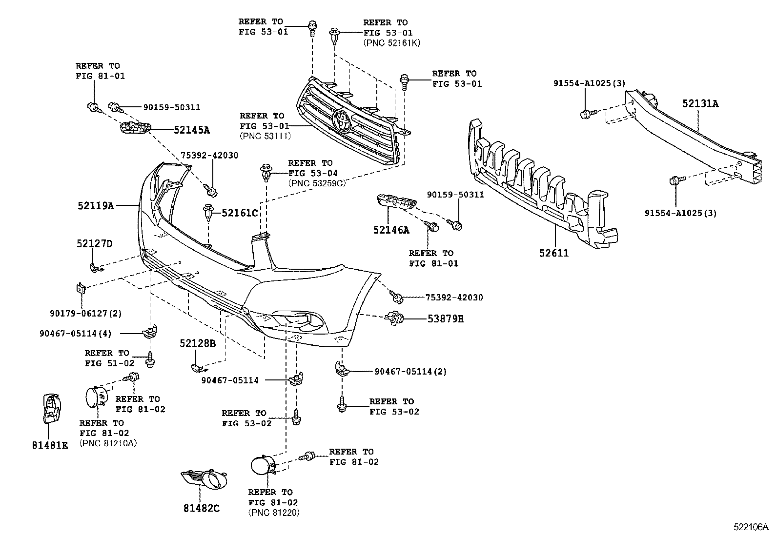  HIGHLANDER CHINA |  FRONT BUMPER BUMPER STAY