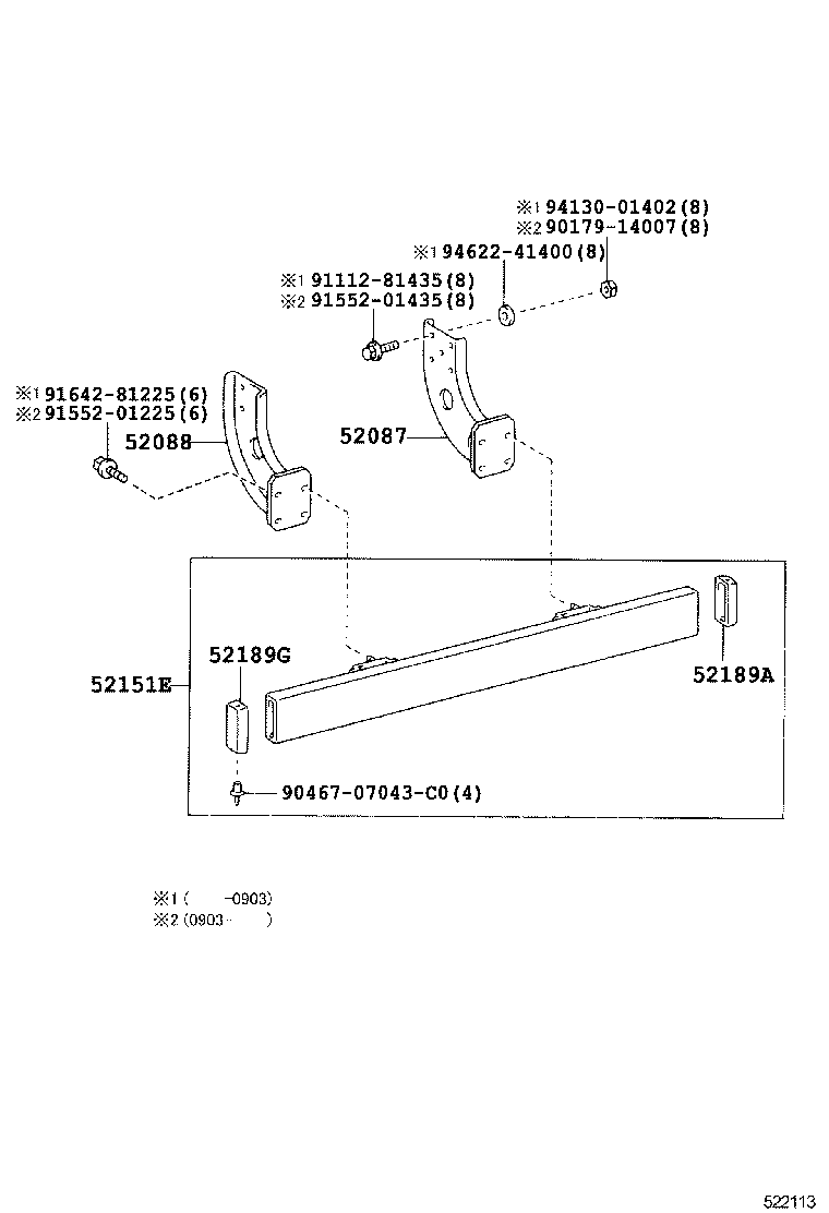 DYNA |  REAR BUMPER BUMPER STAY