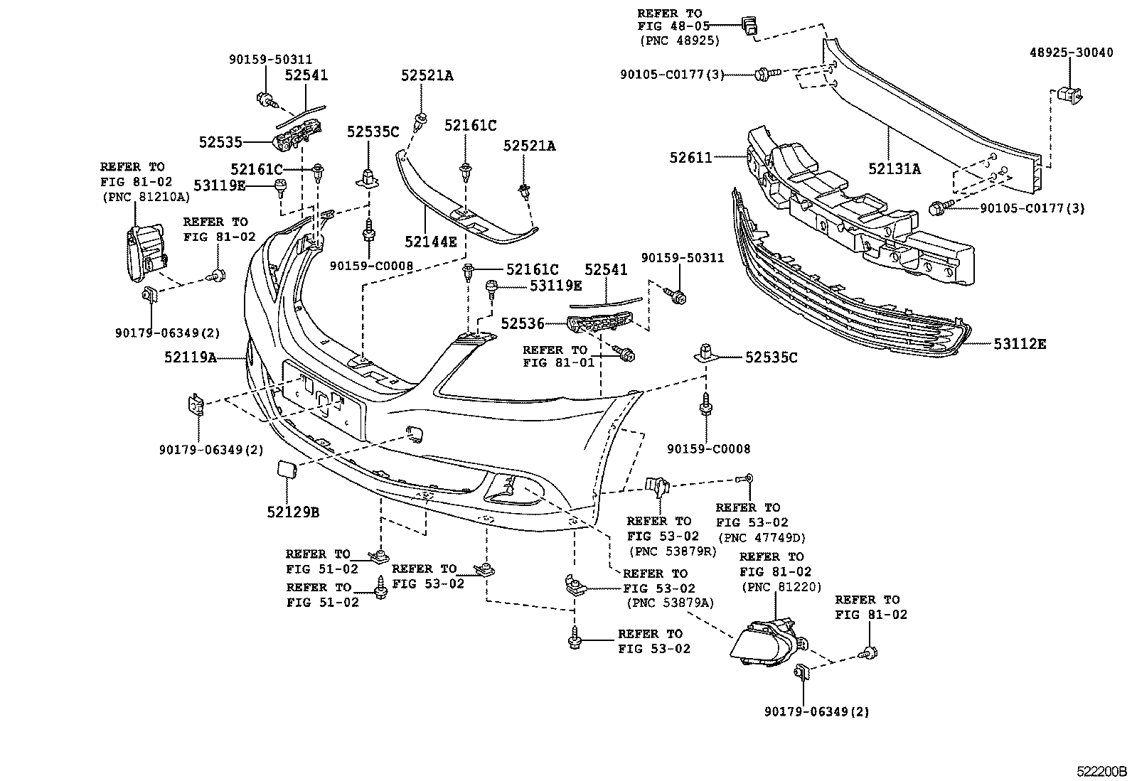  CROWN CHINA |  FRONT BUMPER BUMPER STAY