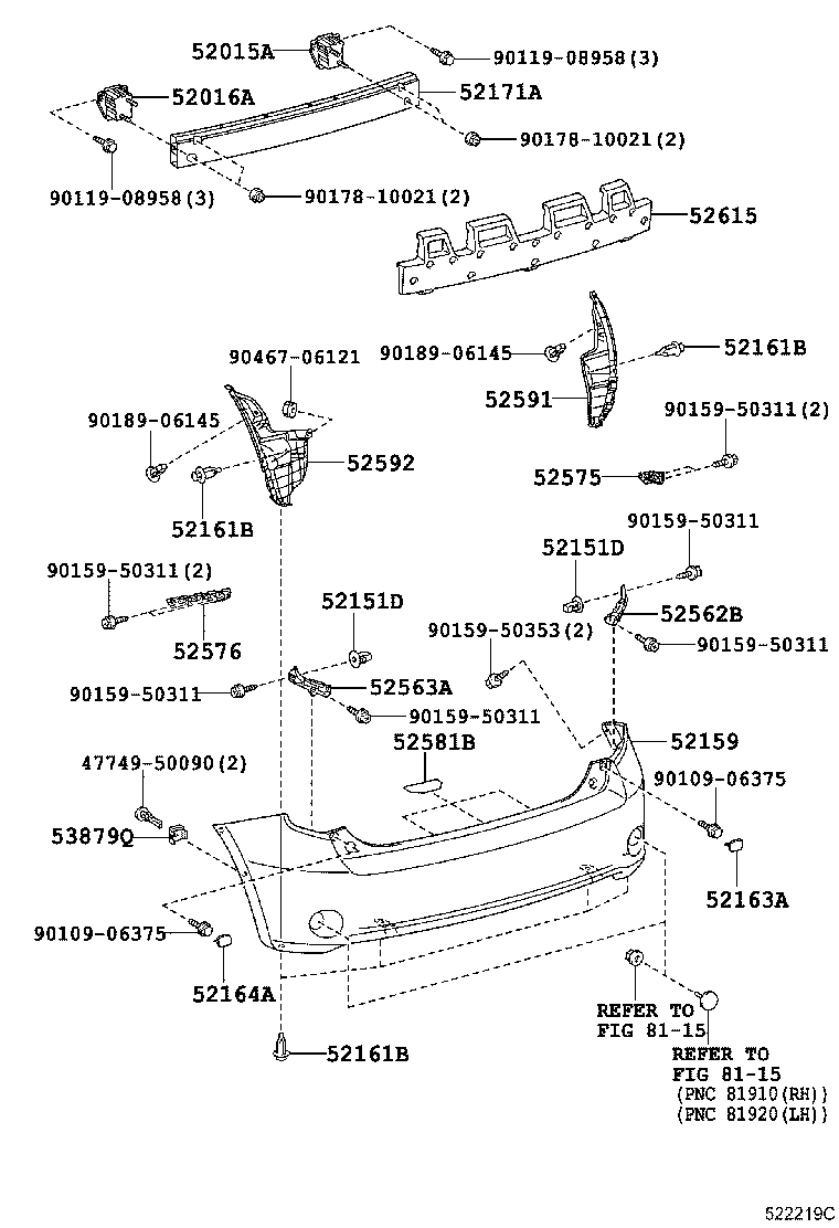 RUKUS |  REAR BUMPER BUMPER STAY
