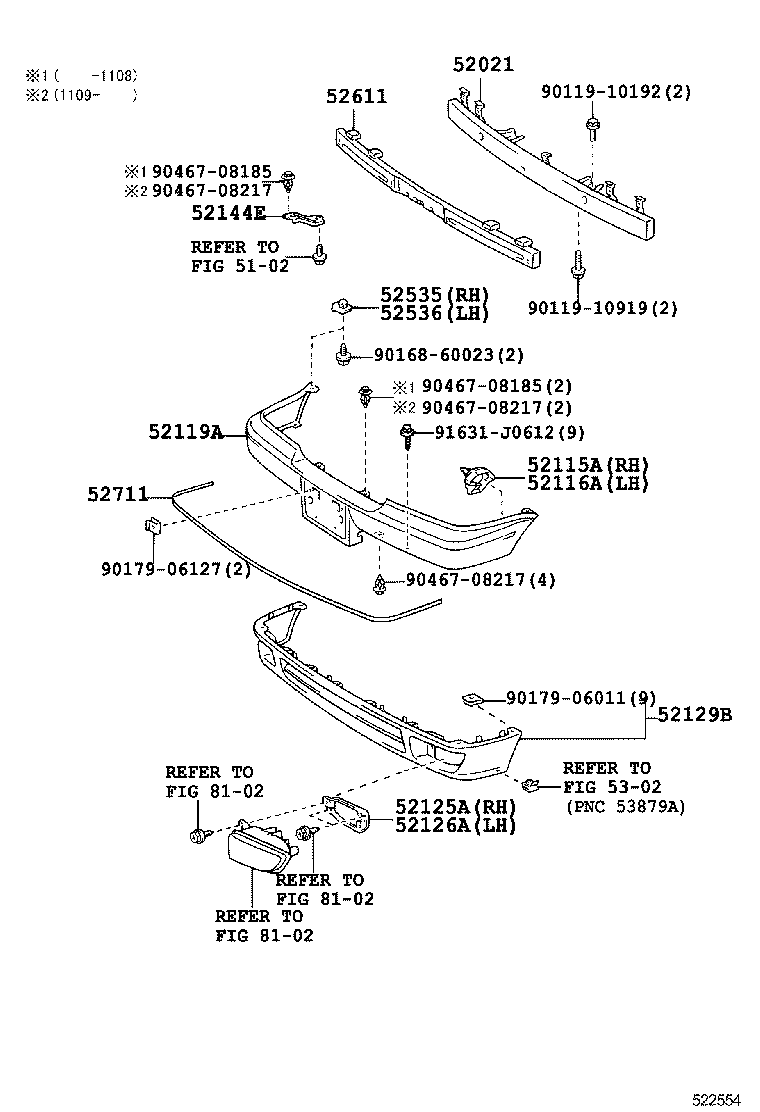  CROWN COMFORT |  FRONT BUMPER BUMPER STAY