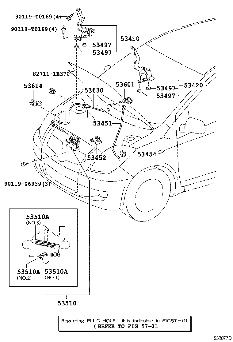  YARIS ASIA |  HOOD LOCK HINGE