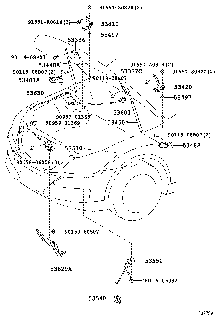  CROWN |  HOOD LOCK HINGE