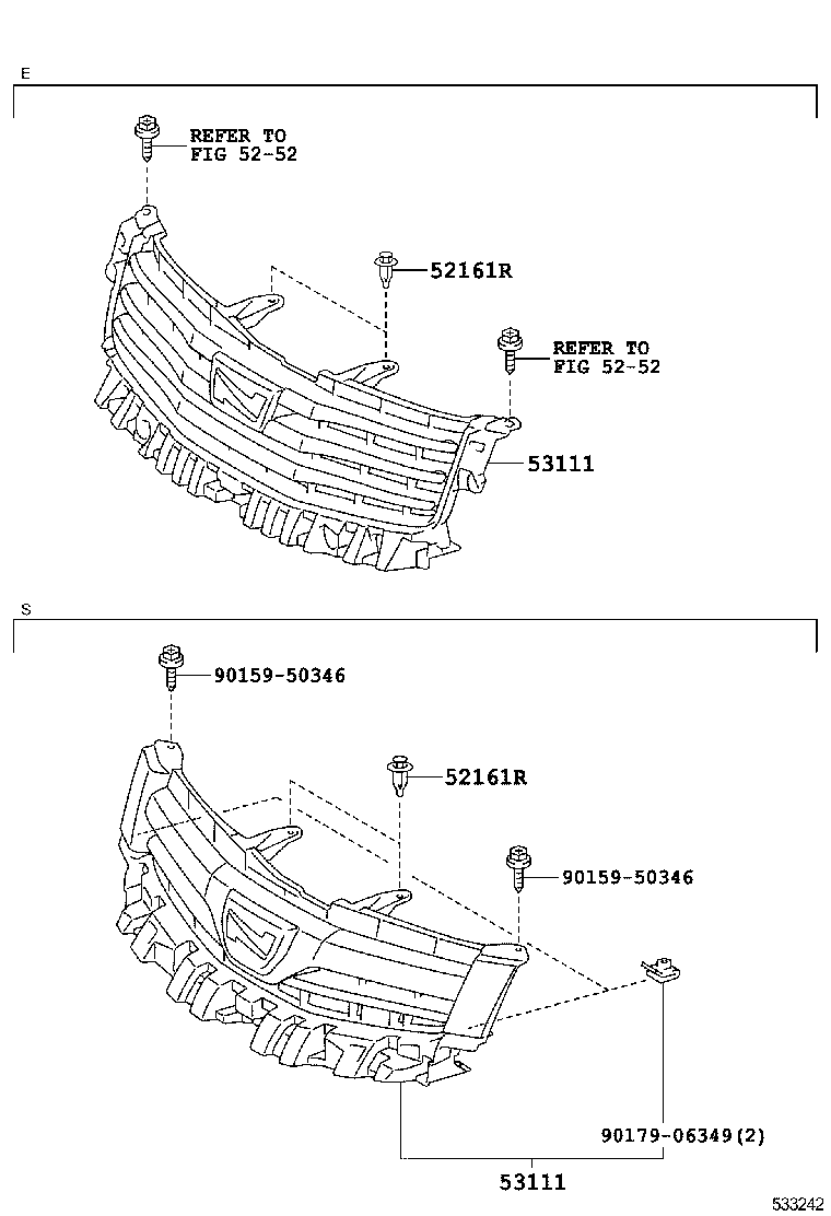  NOAH |  RADIATOR GRILLE