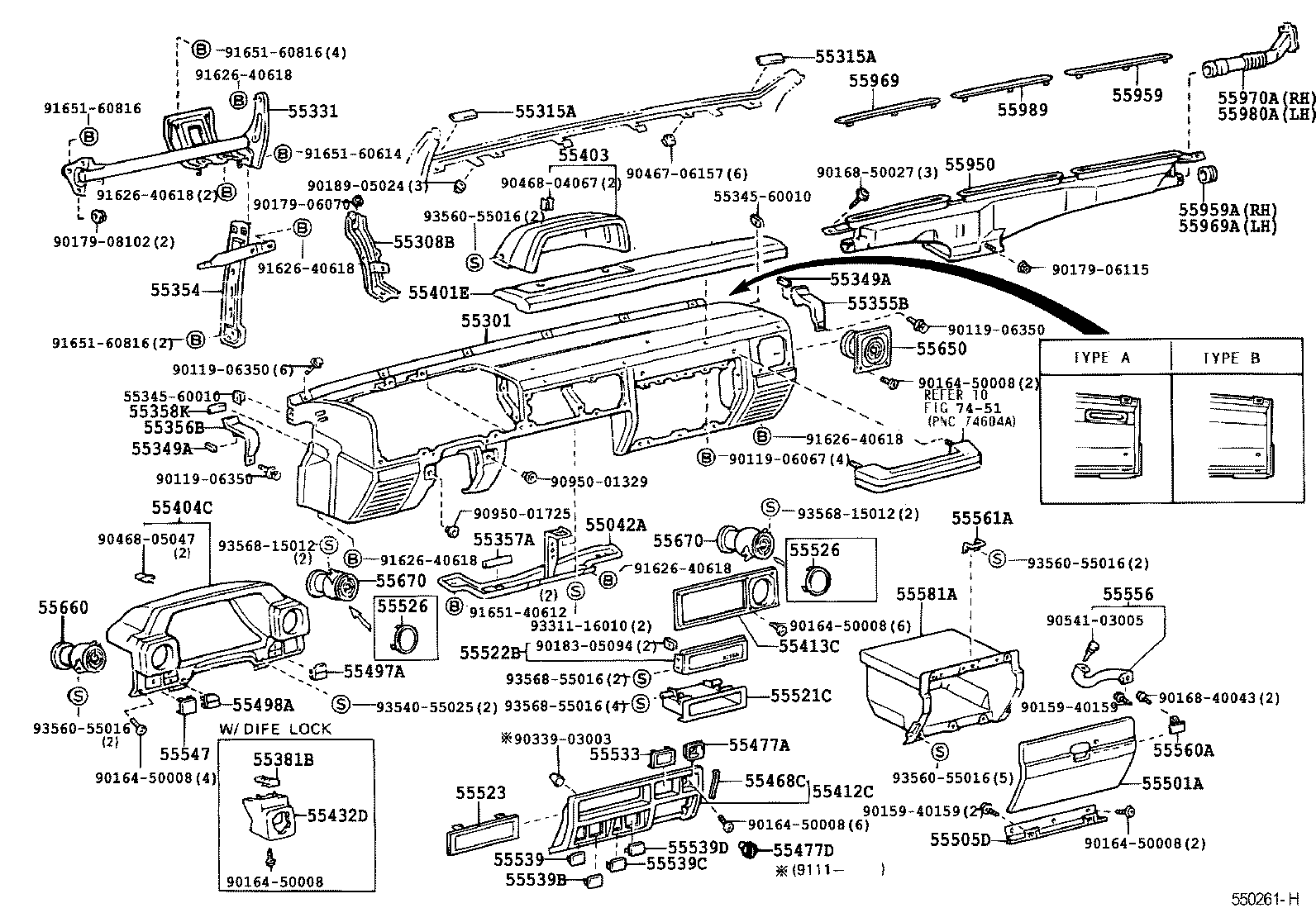 LAND CRUISER 70 | INSTRUMENT PANEL GLOVE COMPARTMENT