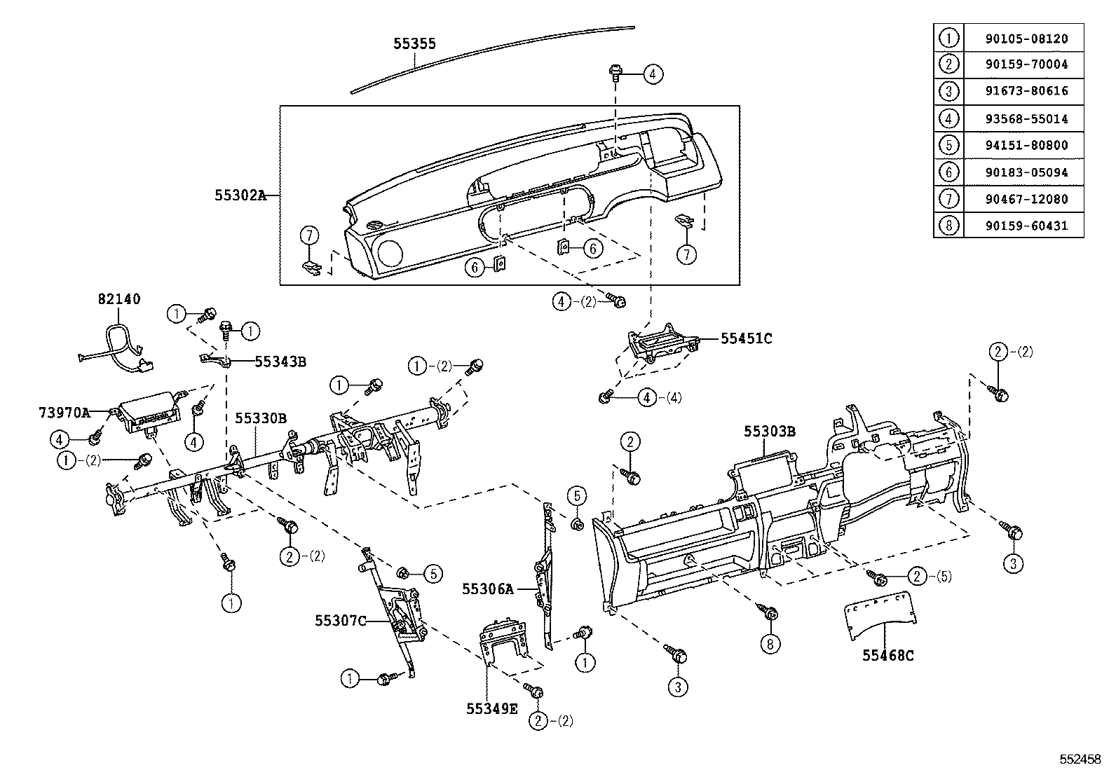  RUKUS |  INSTRUMENT PANEL GLOVE COMPARTMENT